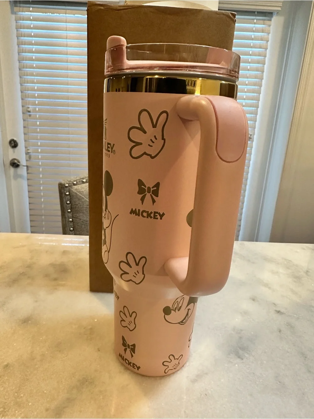 Stanley Disney Mickey Mouse Pink & Gold Limited Edition 40oz Quencher Tumbler - Picture 3 of 12
